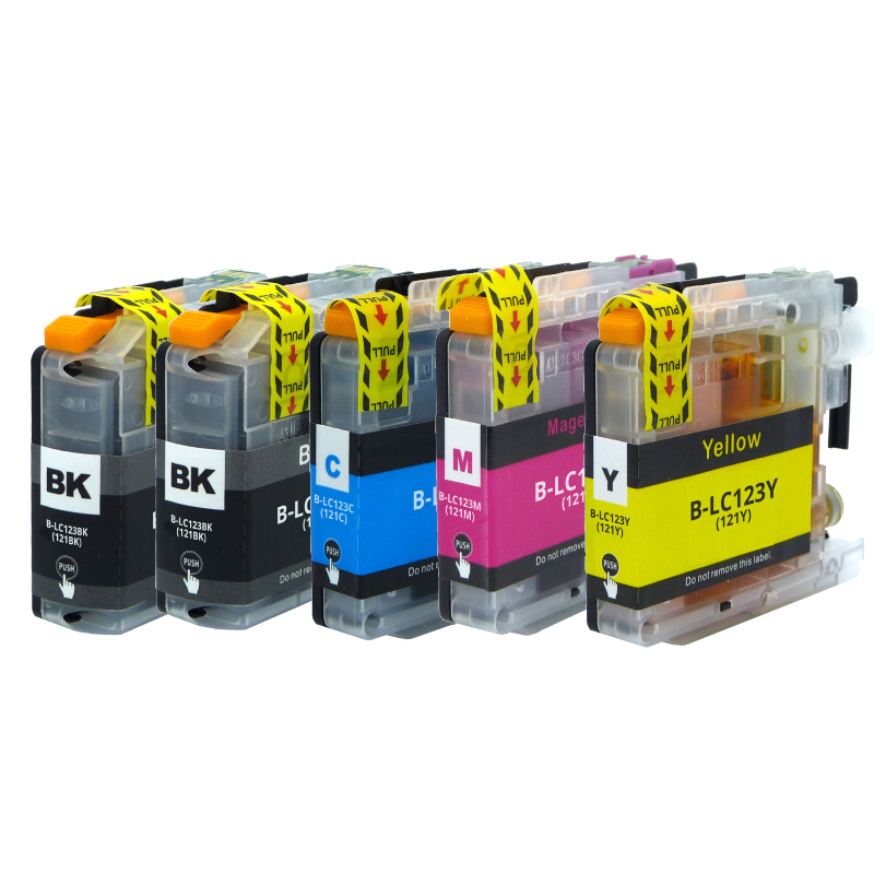 alternativ-zu-brother-lc-123-xl-tinte-spar-set-1xset+1xblack-2xblack-1xcyan-1xyellow-1xmagenta