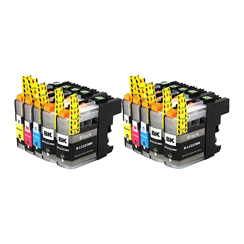 alternativ-zu-brother-lc-223-xl-tinte-spar-set-10-stk-4xblack-2xcyan-2xmagenta-2xyellow