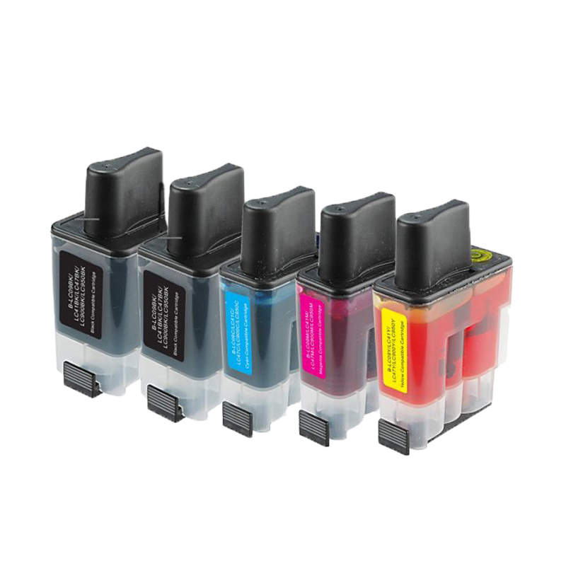 alternativ-zu-brother-lc-900-xl-tinte-spar-set-5-stk-2xblack-1xcyan-1xmagenta-1xyellow